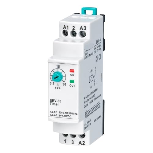 Relais temporisé réglable ERV-30 électronique 110V 24V