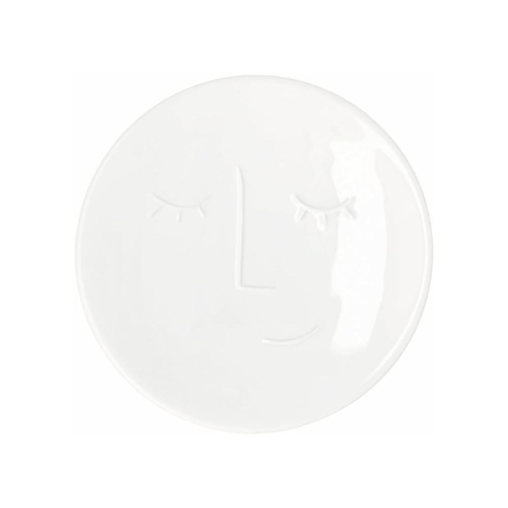 Surmatelas à vin Räder de créateur en porcelaine avec relief de visage sculpté