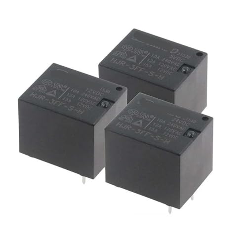 Relé HJR-3FF-SH-5VDC y modelos de 12V 24V en pack de 10 unidades
