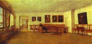 Peinture à l'huile de maître A Semenov Slavyansky de collection