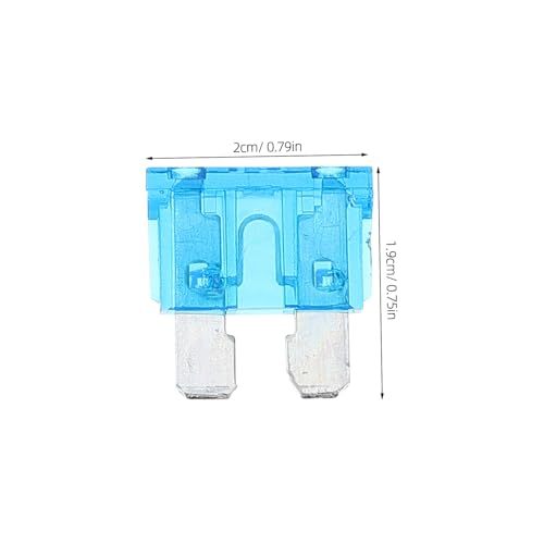Kit de 100 fusibles automotrices tipo cuchilla para auto, camión, SUV, ATV, UTV, RV, motocicleta, barco y snowmobile – 15 A, diseño fácil de identificar, material plástico e hierro miniatura 2