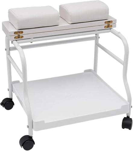 Carro Spa de Pies Portátil con Ruedas y Tabla Plegable