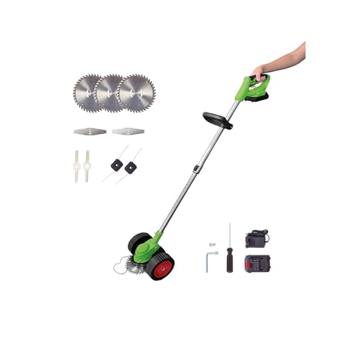 Rotorazer 8in1 Akku Gartengerät Rasentrimmer Set 22-TLG. – Rasenkantenschneider & Freischneider mit 1 Akku, Verstellbarer Schnitttiefe, 7 Präzisionsklingen, Teleskopstange, Gartenpflege