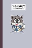 workout log book: 121 pages, size 6 x 9 | gym, fitness and training diary | with businessman wolf design by hagen jost
