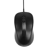 Targus USB Optical Laptop Mouse - Optical - Cable - Matte Black, Gray - USB - 1000 dpi - Scroll Wheel - 3 Button(s) - Symmetrical - AMU80US