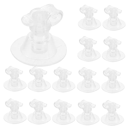 YARNOW 50 Pcs Boquilla Inflable para Anillo de natación Tanques inflador Portable Air Pump colchón Hinchable Boquilla de la Bomba de pie Boquilla de Bomba de Globo de polivinilo