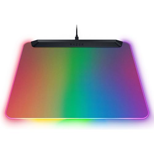 Firefly V2 Pro - Tappetino per mouse da gioco retroilluminato RGB - Porta USB integrata (illuminazione LED a 15 zone, superficie strutturata micro-incisa, cavo USB-C staccabile) Nero - Mousepad - Immagine 10