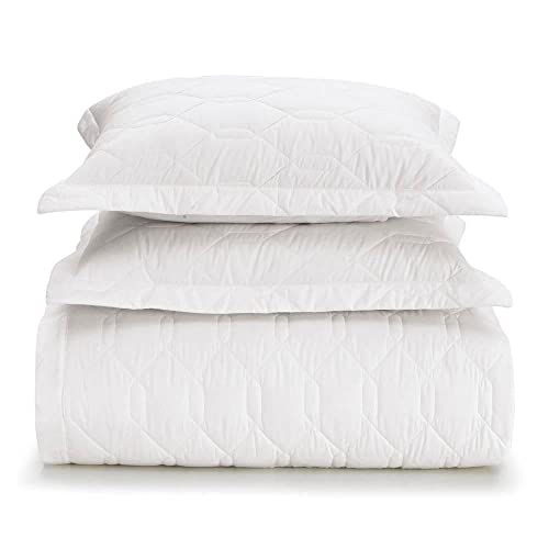 Cobre Leito Casal Karsten 180 Fios Percal Liss Branco