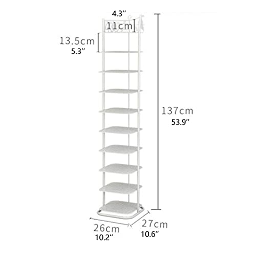 Range-chaussures gain de temps vertical en fer forgé modulable double rangée - 3