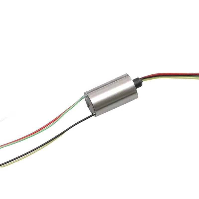 OD 5.5mm 6mm 7.8mm metalowy pierścień ślizgowy obrót o 360 stopni elektryczny pierścień ślizgowy złącze obrotowe do wizualnego łowienia kotwic(Dia. 6mm 4CH)