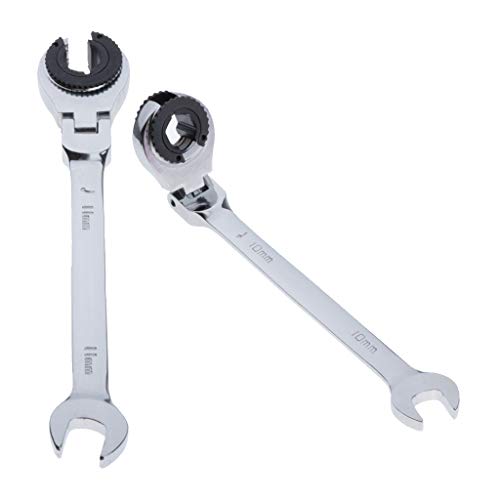 LOVIVER 2x Chaves De Chave De Catraca Para Tubos Cabeça Flexível 72