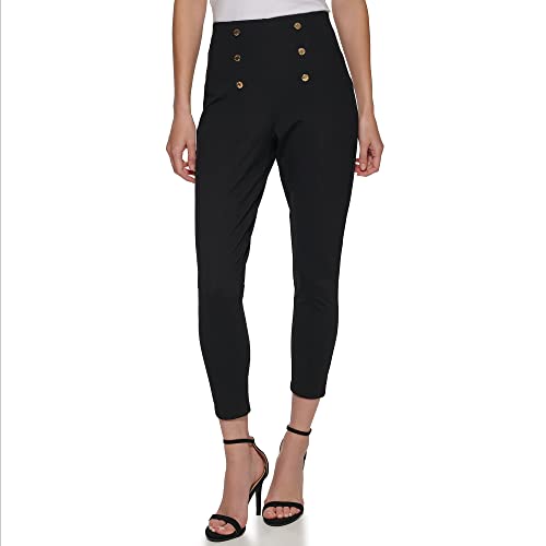 DKNY Women's Slim Fit Metallic Detail Pant2