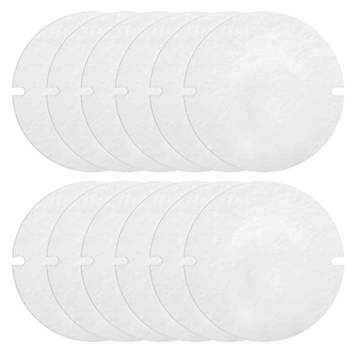 12 Stück Ofenrohr Dichtung, Dichtung für Ofenrohr-Klappen, Flachdichtung Hitzebeständig bis 1200 °C, ofen dichtung aus Calcium-Magnesium-Silikatfasern, für Rohre mit 130-155 mm (Weiß) Cover