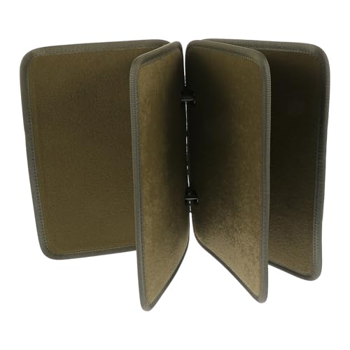 VINTORKY Tablero de Exhibición para Parches Militares, Set de 4 Piezas en Color Verde, Tela de Pelusa Resistente, Adecuado para Coleccionistas y Almacenamiento de Brazaletes