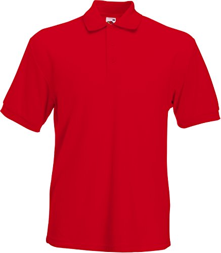 Preisvergleich Produktbild Fruit of the Loom Heavy Polo Shirt, Rot, Gr.XL