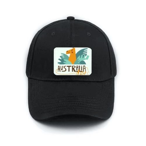 Casquette de baseball Australie noire pour vos sorties et voyages d'été
