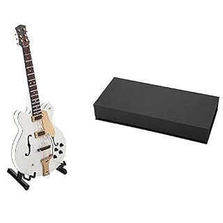 Hztyyier Instrument Ornement Miniature Guitare Ornement Réplique Modèle Musical avec étui pour Cadeaux d’anniversaire De… - Les Beatles, Paul McCartney, John Lennon, RIngo Starr, George Harrison