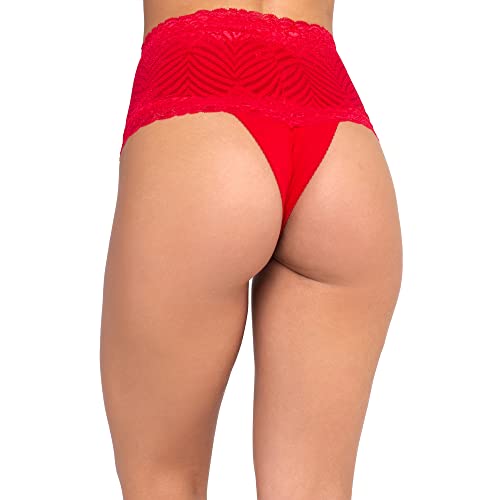 Kit 5 Calcinhas Cintura Alta Em Algodão Fristyle Modeladora Com Renda Adulto Compressão Tamanho:G