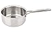 Arcos Serie Forza - Cazo - Cuerpo de Triple Fondo (Acero Inoxidable + Aluminio + Acero Inoxidable) 16 cm - Capacidad 1.5 Litros - Mango de Acero Inoxidable - Color Plata (Libre de PFOA)