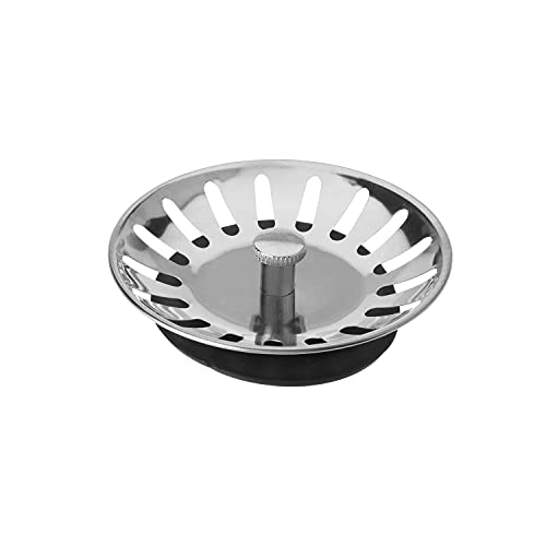 Colador y tapón para fregadero de acero inoxidable 79mm