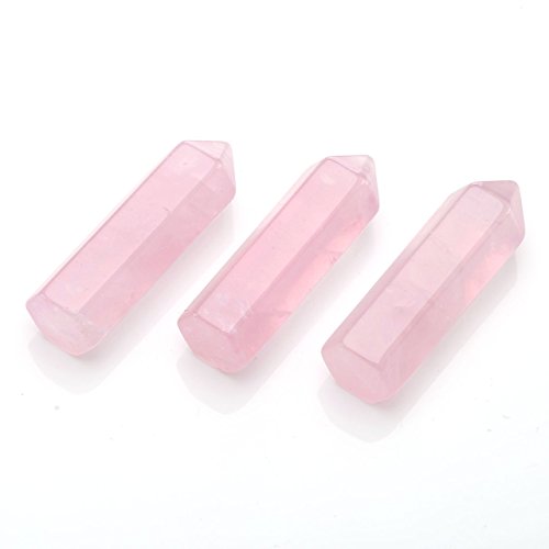 Crystaltears 5Pcs Healing Crystal Single Point Wand Natural Gemstone Polished Tumbled Stone Decor-35Mm #TOP3