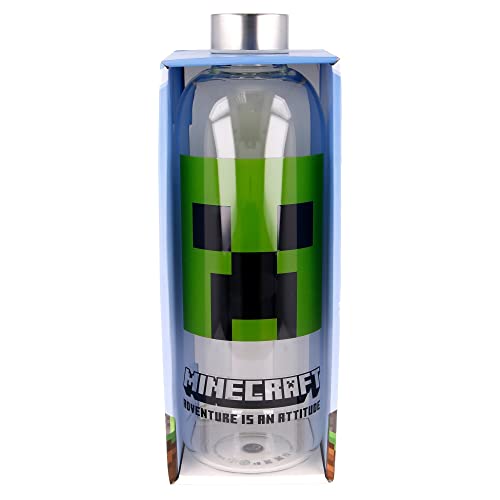 Stor 8412497004454 Glass Bottle, 1030 ml Capacity, Minecraft, Multicolor, Estándar - Image 2