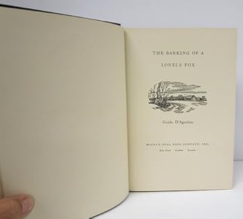 Hardcover The barking of a lonely fox Book