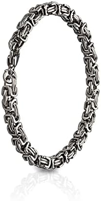 Millennials, Bracciale Uomo Acciaio inox, confezione regalo inclusa,