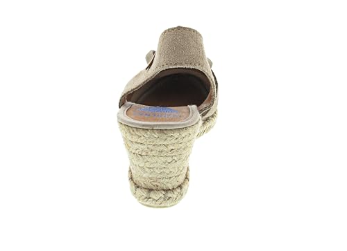 Verbenas Para Mujer. 0600880001 Sandalias De Serraje Maika Taupe (36), 3 A 5Cm, Ninguno, Casual - 2