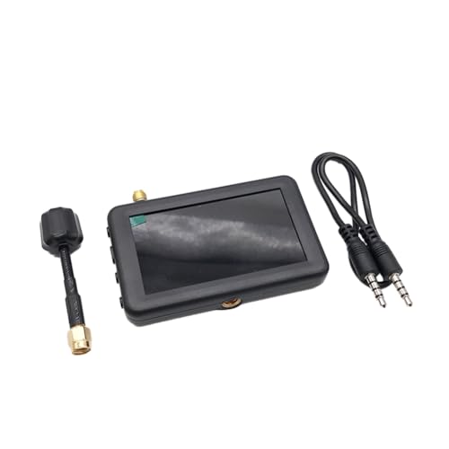Gruita Mini 5.8G 40CH 3 Pouces LCD 480x320 Recherche Automatique Moniteur FPV Batterie Intégrée pour Pièce de Drone RC Multicopter FPV