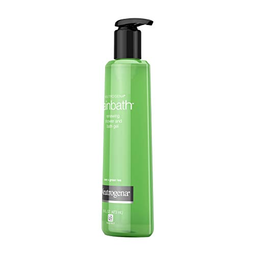 Image of Neutrogena Rainbath Renewing Shower And Bath Gel, Moisturizing Body Wash and Shaving Gel with Clean Rinsing Lather, Pear & Green Tea Scent, 16 fl. oz