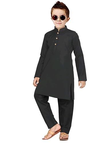 Image of Trustous Elegant Ethnic Wear Boys's Cotton Kurta Pyjama Sets