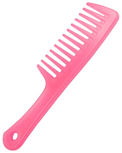 Wapodeai Wide Tooth Comb, Premium Hair Comb, Tools Detangler Comb, Suitable Combs for Women, Curly, Dry and Wet Hair, All Types of Hair. Pink