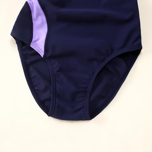 Image of GLIGLITTR Girls' Athletic One Piece Swimsuit Kids Black Swimwear for Swim Team Practice Competition Beach Sport Bathing Suit