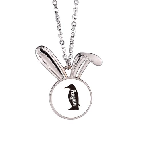 Collier pendentif pingouin noir et blanc, cadeau idéal d'anniversaire