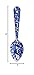 Enamelware Spoon, 8 inch, Blue/White Splatter (Single)
