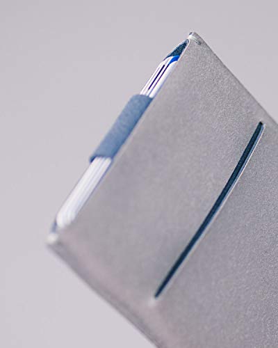 Allocacoc Slim wallet, DesignNest DAX wallet, Cascading pull-tab wallet, Hold upto 6 cards, small wallet, Card holder, Purse (RedGrey, Microfiber)4