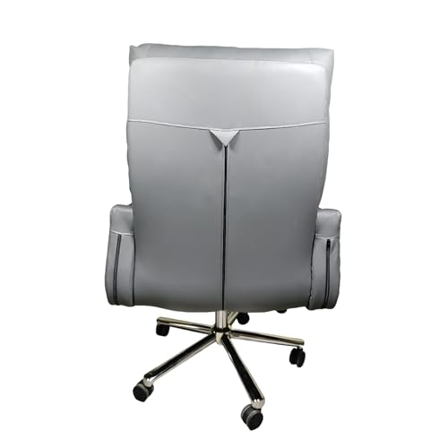 Image of Lakdi The Furniture Co High Back Faux Leather Comfortable Executive Chair and Revolving Chair | Director and Executive Chair | Metal Base (111013163 Grey)