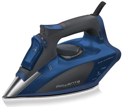 Rowenta DW5192 Pro Steam Iron Stainless Steel Soleplate with Auto-Off, 1750Watt, 400-Hole (Deep Blue)