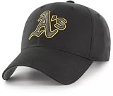 Officially Licensed Oakland Baseball Black MVP Hat Classic Primary Team Logo Adjustable Embroidered Structured Sports Cap Multicolor