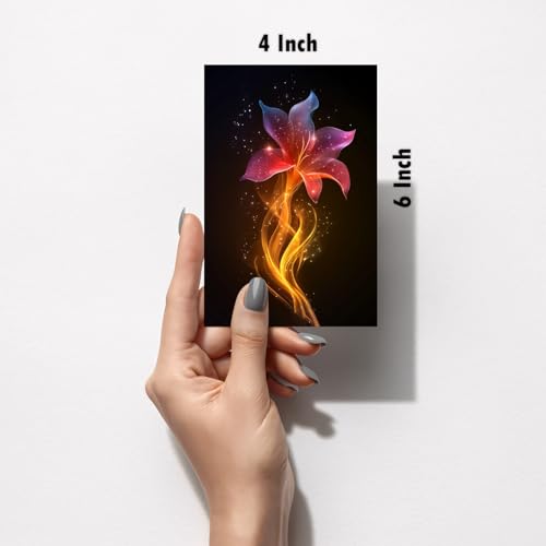 Image of SiddArtify Abstract Wall Art Poster Print Set - Modern Decorative Prints for Living Room Bedroom Office - Set of 2-4x6 Inch - Board (Pack of 6) - Sticker (Pack of 6)