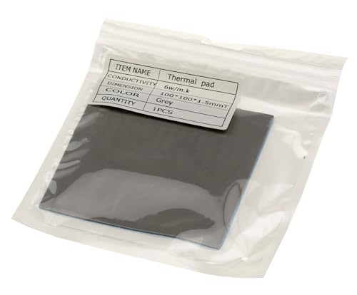 KALEA-INFORMATIQUE Pad Thermique a découper, conductivité 6W et épaisseur 1.5mm 10x10cm