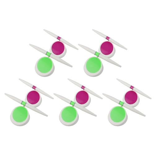 10x 回転ボールペンスムーズな書き込みレセプションベース付きダブルカラー事務用品