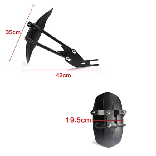 Guardabarros trasero motocicleta con soporte para matricula NK150 NK250 5