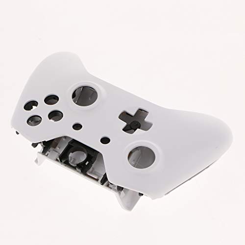 Capa de substituição branca completa para controle Microsoft Xbox One Elite com pegas de placa front