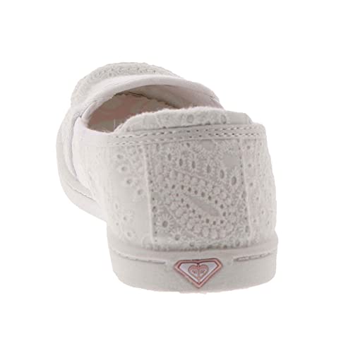 Roxy Women's Minnow Slip On Sneaker Shoe, White/White, 9.5 #TOP6