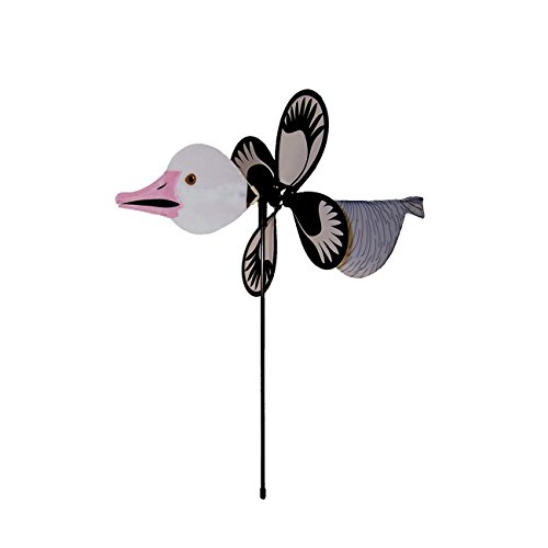 In the Breeze Baby Bird and Bug Garden Spinner, Snow Goose