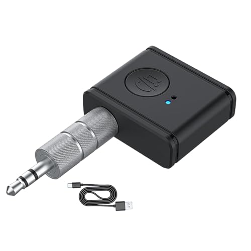 Adattatore ingresso Aux per auto, adattatore wireless per auto - 5.3 Ricevitore wireless stereo domestico - Ricevitore wireless con riduzione del rumore, trasmettitore audio, bassa latenza, streaming