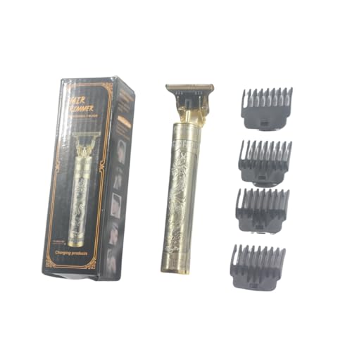 Máquina Profissional Dragão Sem Fio Cabelo Barba Pezinho Personalizada Com Limitador Lâmina Ajustáve