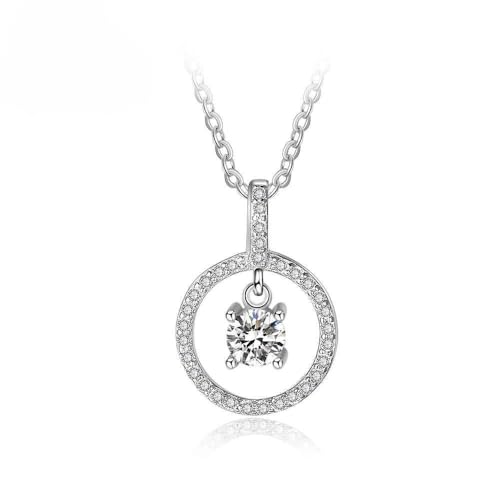 Collier pendentif cercle en argent idéal pour sublimer vos tenues de bureau
